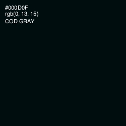 #000D0F - Cod Gray Color Image
